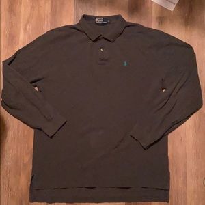 Dark gray long sleeve Polo